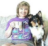Pat comes over to the house for a cup of coffee with her sheltie, 'Alex'.  This dog knows what a pillow is for and how to use it!  Pat really supported my Big Ride effort and is a great person. Thank you.

                     CLiK for a bigger PiK